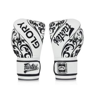 Перчатки Fairtex X Glory Limited Edition Gloves – Velcro, белый