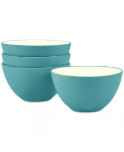 Цветные миски для приготовления блюд, набор из 4 шт. Noritake, turquoise