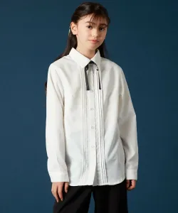 Блузка со складками и бантом Avv, цвет White