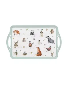 Поднос Royal Worcester с большой ручкой из меламина Wrendale Designs, white