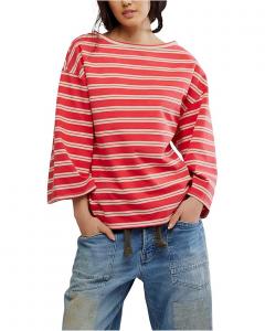 Футболка Free People We The Free C'est La Vie Tee, цвет Red Combo