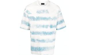 EMPORIO ARMANI Футболка мужская синяя с белой надписью