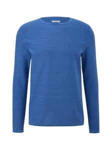 QS Вязаный свитер 5374_небесно-голубого цвета