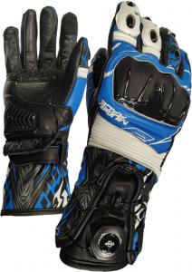 Мотоциклетные перчатки MUGENRACE cowy, Black/White/Blue