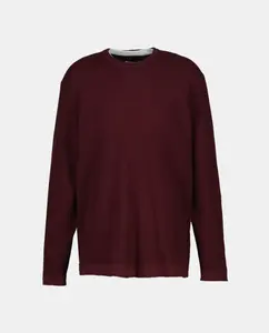 Мужской свитер с круглым вырезом Easy Wear, бордовый