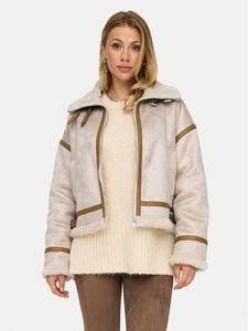 Шуба стандартного кроя Only, бежевый