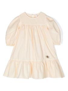 ZIMMERMANN Kids платье с вышивкой, желтый