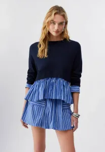 Свитер с оборками Liu Jo, Blue
