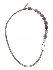 Ожерелье из каменной цепи DRIES VAN NOTEN, фиолетовый