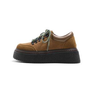 Повседневные однобортные туфли женские цвета кэмел MIS. DANNY, Camel