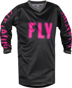 Детская мотокроссовая майка FLY Racing f-16, Black/Pink