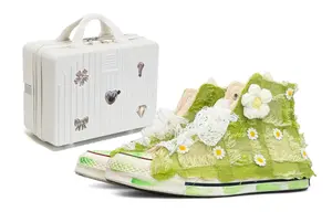 Прочные дышащие амортизирующие высокие кеды Unisex Green Converse, зелёно-жёлтые