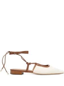 Балетки с завязками BOSS, белый