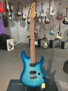 Электрогитара Ibanez Standard AZ24S1F - Прозрачный бирюзовый градиент