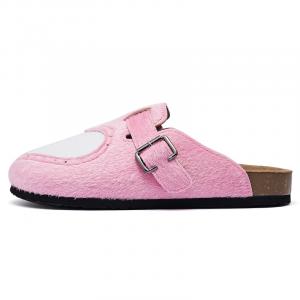 Тапочки Unisex с резиновой подошвой, устойчивой к запахам, износу и скольжению, с закрытым носком AAA SINCE 1955, розовый