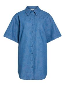 VILA Платье-рубашка 'VILuna' в синем цвете