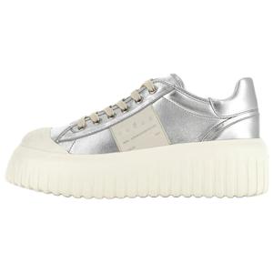 HOGAN Женские кеды H Stripes Low Top серебристые