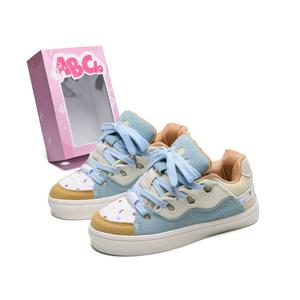 ABCIO Непарные противоскользящие износостойкие низкие скейтерские кроссовки Unisex с коробкой, цвет Mismatched