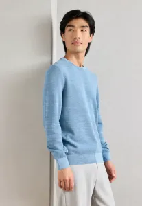 Джемпер с круглым вырезом и структурой Marc O'Polo, Mercy Blue Stone