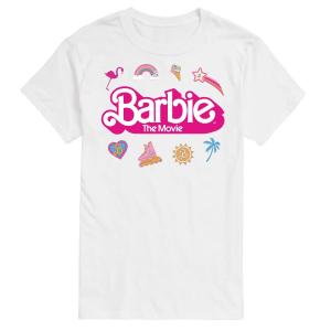Футболка с логотипом Big & Tall The Movie Theater Movie Barbie, белый