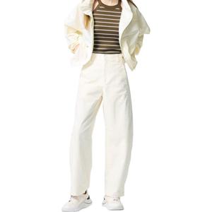 Женские повседневные брюки UNIQLO, айвори