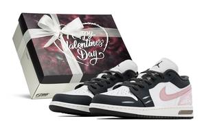 Детские баскетбольные кроссовки Air 1 Grade School Jordan, черный розовый