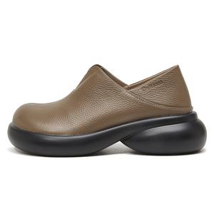 OULISASI Женские повседневные туфли на один каблук - хаки, цвет Khaki