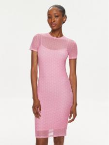 Платье на каждый день приталенного кроя Hugo, розовый