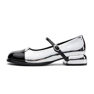 ZHR Мари Джейн на платформе 3,5 см серебристо-чёрные, цвет Silver Black