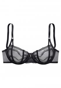 Бюстгальтер-балконет LASCANA, черный