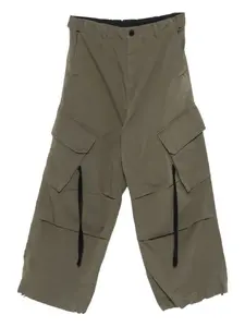 Хлопковые брюки-карго Isabel Benenato, зеленый