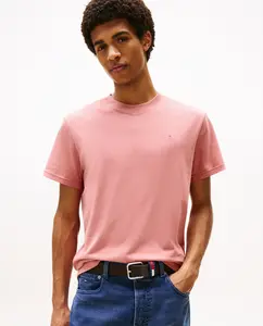 Мужская футболка приталенная с коротким рукавом Tommy Jeans, розовый