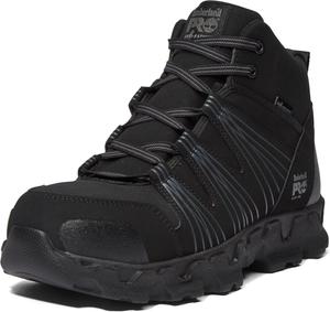 Timberland PRO мужские промышленные походные ботинки Powertrain Mid Alloy Toe ESD, Black-2024 New