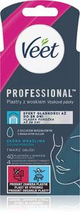 Профессиональные восковые полоски для лица для чувствительной кожи Veet, 40 шт