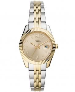 Женские мини-часы Scarlette с двухцветным браслетом, 32 мм Fossil