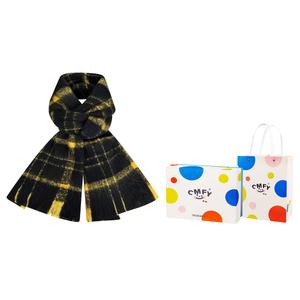 CMFY Вязаный шарф унисекс, Black Yellow