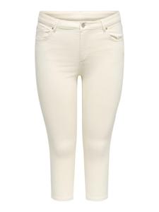 ONLY Carmakoma Джинсовые шорты Slim fit 'CARWILLY' кремового цвета