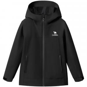 Детская ветровка с капюшоном Moderate CAMEL, phantom черный