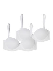 Бюстгальтер-бандо SCHIESSER  Bandeau mit Schale - Unique Micro, белый