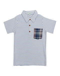 Лилли и Сид Полосатая Джерси Футболка Lilly and Sid, темно-синий