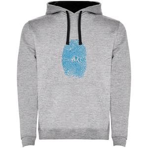 Худи Kruskis Mountain Fingerprint Two-Colour, серый