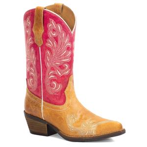 Женские ковбойские кожаные сапоги в розовом цвете Forastero
