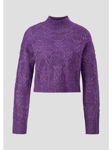 QS Вязаный свитер цвета 48W0_сиреневый