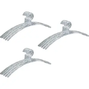 WENKO Вешалки для одежды «Bubble», (набор, 15 шт.), пластик, имитирующий пузырь, 46 см, цвет transparent