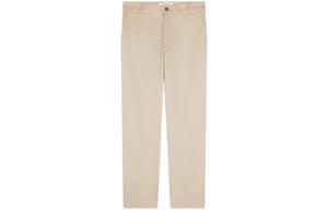 Прямые брюки с вышитым логотипом maison kitsuné Maison Kitsune, светло-бежевый