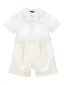 Ромпер с бантами Monnalisa, белый