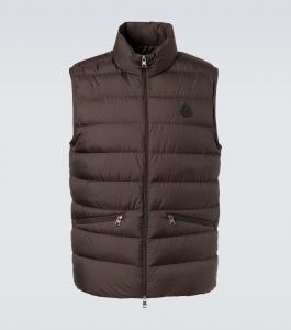 Пуховая жилетка Treompan Moncler, темно-коричневый