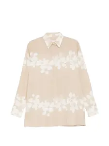 Рубашка с цветочным принтом Iceberg, бежевый