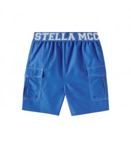 Плавки с логотипом Stella McCartney Kids, Air Force Blue