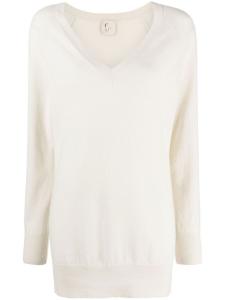 Paula кашемировый джемпер с V-образным вырезом, нейтральный цвет